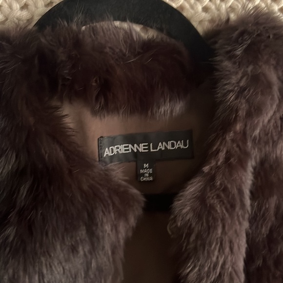 CHOCOLATE BROWN 🤎 Rabbit Fur Vest size ;medium - Picture 4 of 6